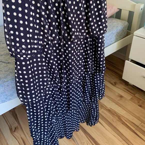 Polka-dot Wrap Layered Summer Dress! - Picture 5 of 5